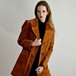 Vintage 1970s suede coat.